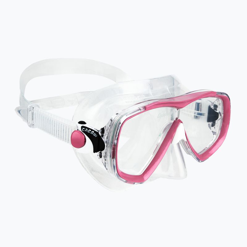 Potápěčská sada Cressi Estrella + Seal Dry clear/pink 2