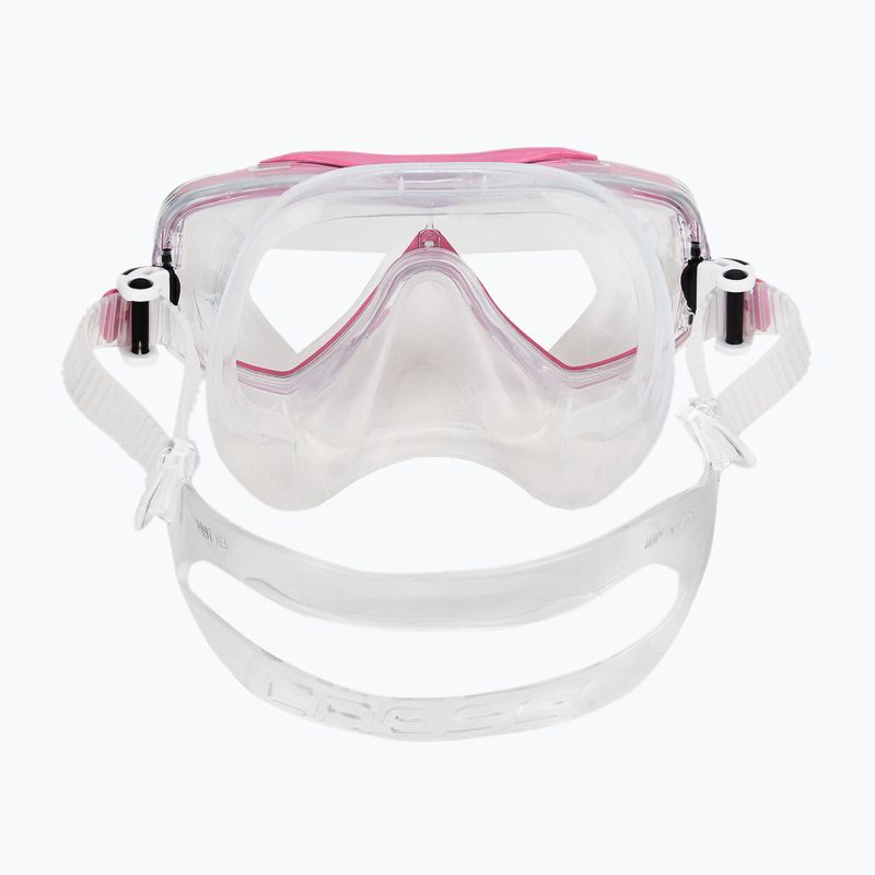 Potápěčská sada Cressi Estrella + Seal Dry clear/pink 6