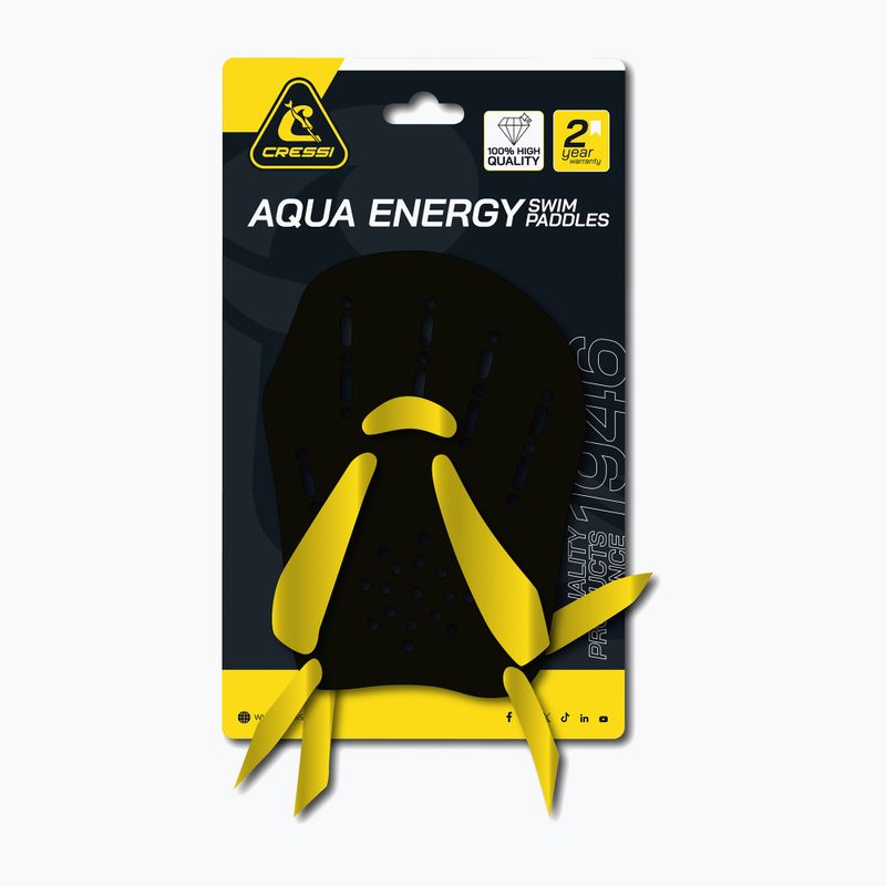 Plavecké packy Cressi Aqua Energy black/yellow 3