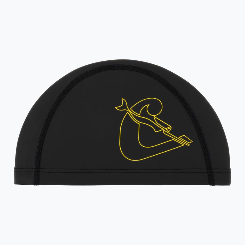 Plavecká čepice Cressi Senna black/yellow 2