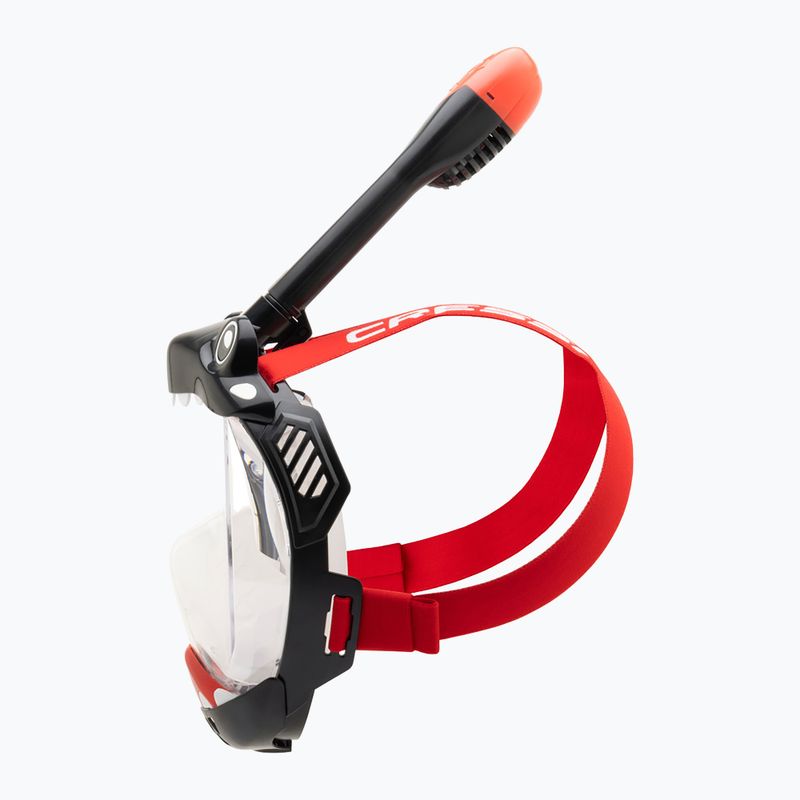 Dětská celoobličejová maska na šnorchlování Cressi Kiddy Full Face Jr black/clear/red 4