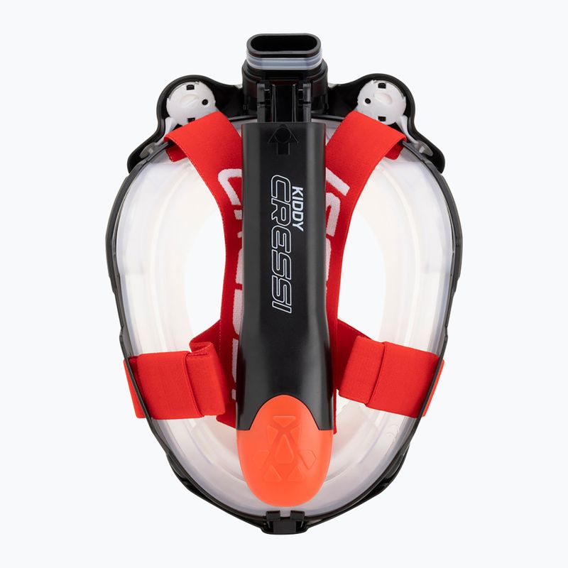 Dětská celoobličejová maska na šnorchlování Cressi Kiddy Full Face Jr black/clear/red 5