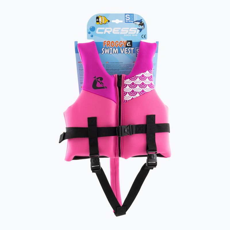 Dětská plavecká vesta Cressi Froggy pink/lilac 5