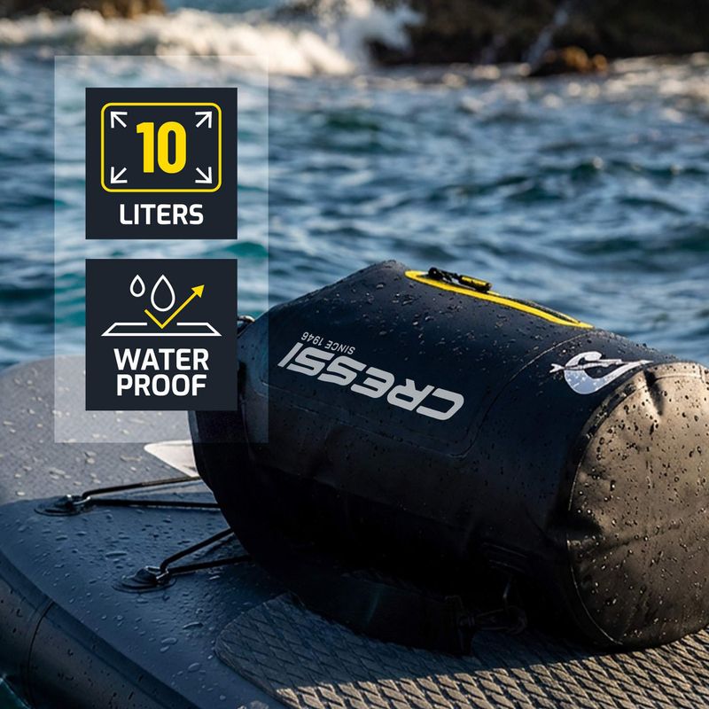 Vodotěsný vak Cressi Ocelot Dry Bag 10 l black/yellow 6