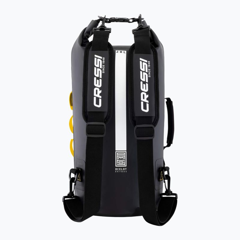 Vodotěsný vak Cressi Ocelot Dry Bag 20 l black/yellow 2
