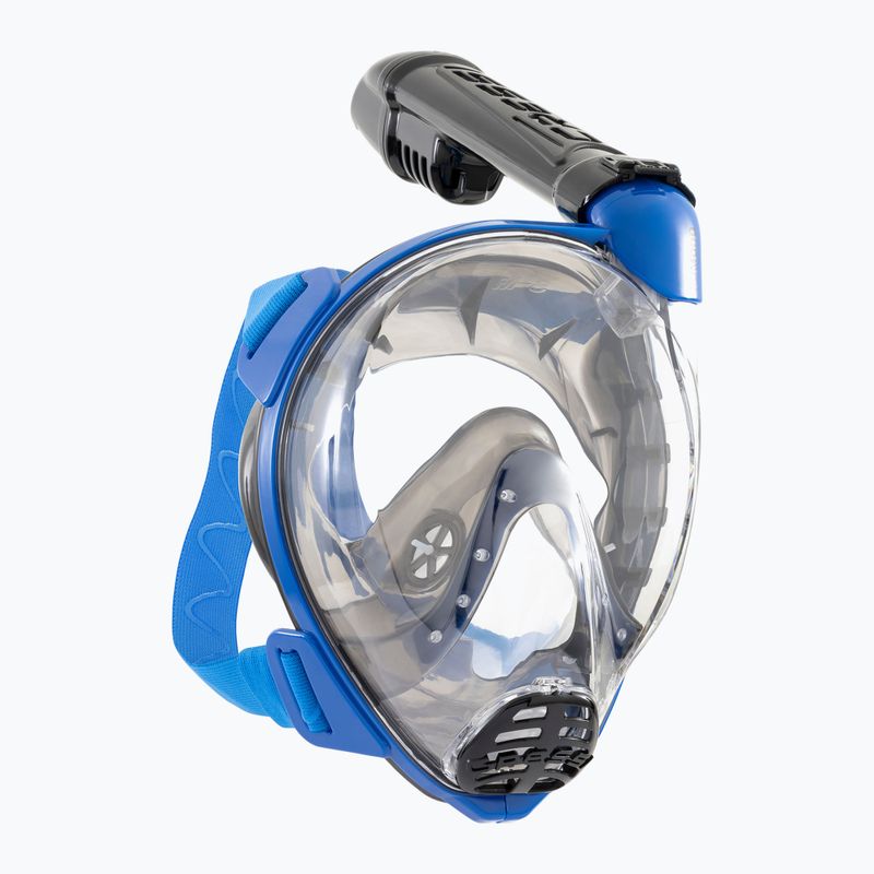 Celoobličejová maska na šnorchlování Cressi Komodo Full Face blue/black