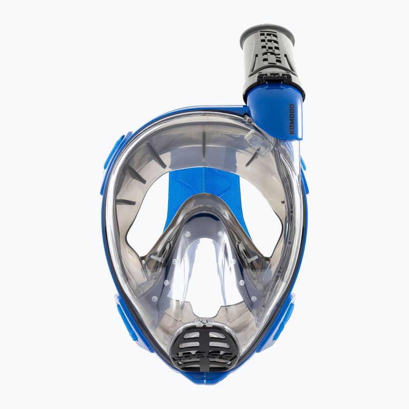 Celoobličejová maska na šnorchlování Cressi Komodo Full Face blue/black 3
