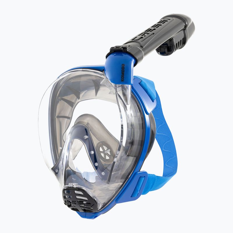 Celoobličejová maska na šnorchlování Cressi Komodo Full Face blue/black 5
