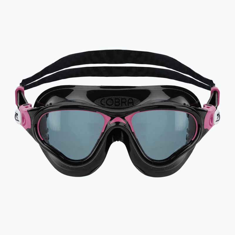 Plavecká maska Cressi Cobra black/black/pink smoked 2