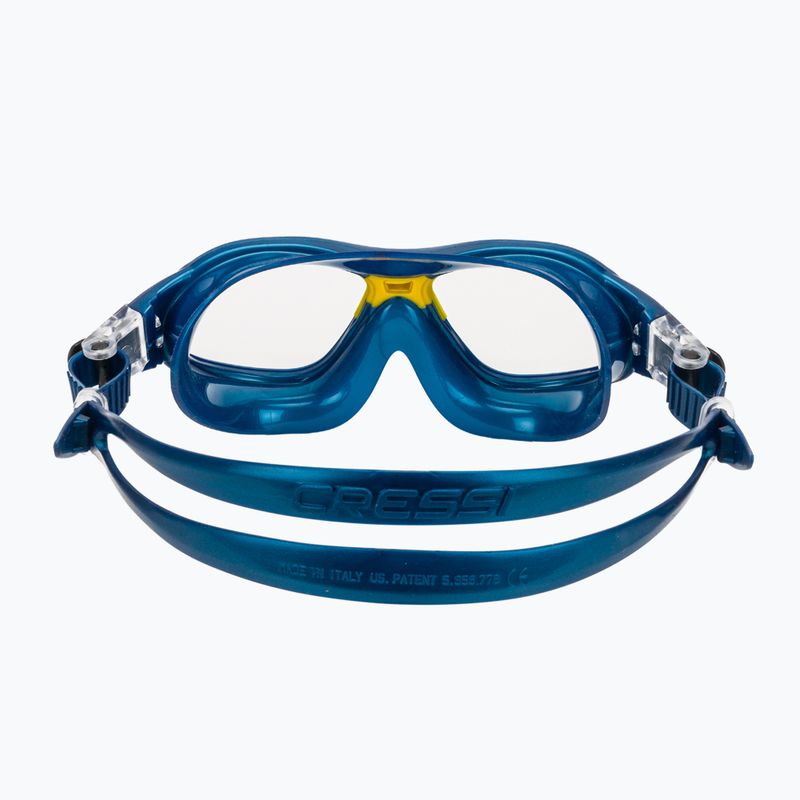 Dětská plavecká maska Cressi Mini Cobra blue/yellow 4
