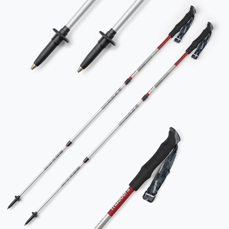 Hole na nordic walking Masters Trekking Pole Summit Light červené 01S4419 7