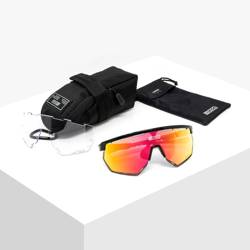 SCICON Aerowing black gloss/scnpp multimirror red cyklistické brýle EY26060201 7