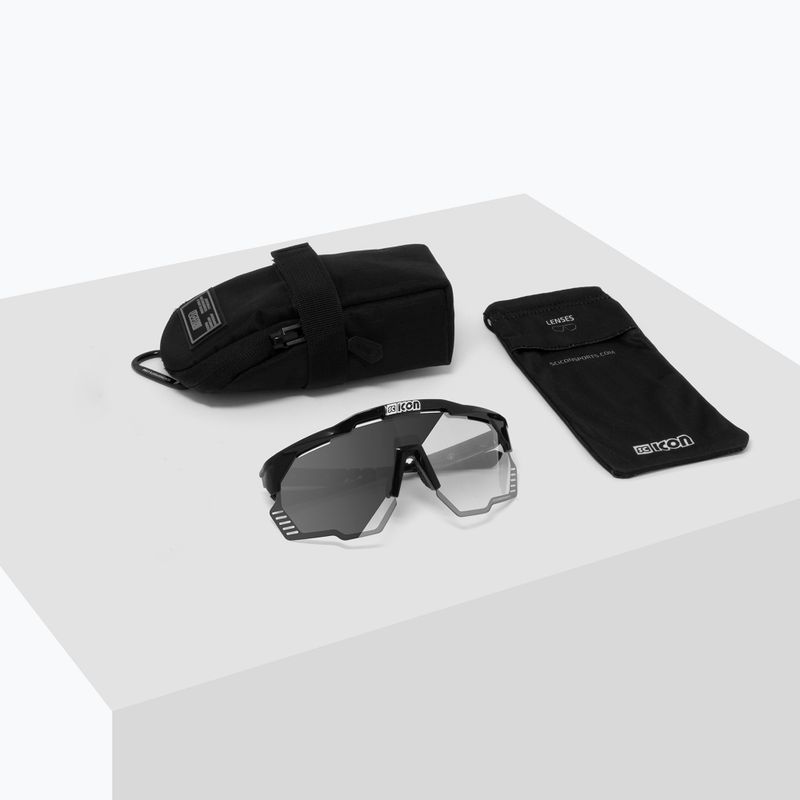 Sluneční brýle SCICON Aeroshade Kunken black gloss/scnpp photocromic silver 7