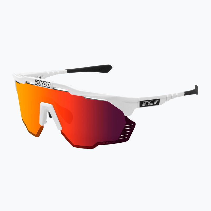 SCICON Aeroshade Kunken white gloss/scnpp multimirror red cyklistické brýle EY31060800 2