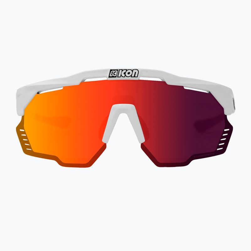 SCICON Aeroshade Kunken white gloss/scnpp multimirror red cyklistické brýle EY31060800 3