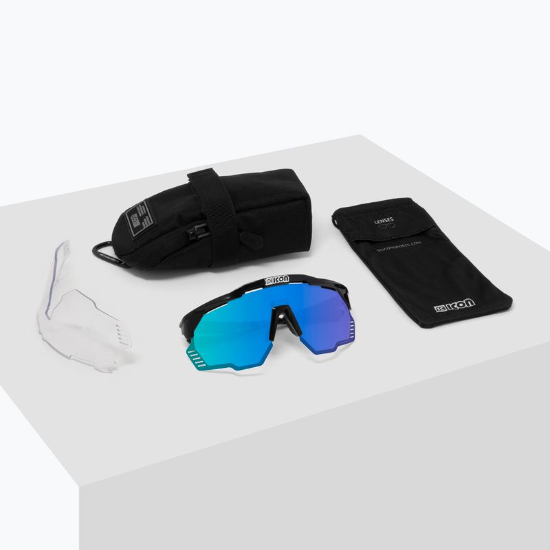 SCICON Aeroshade Kunken white gloss/scnpp multimirror blue cyklistické brýle EY31030800 7