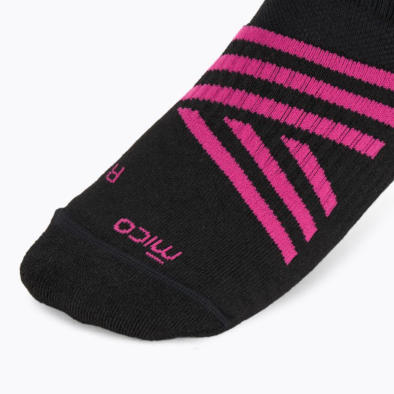 Lyžařské ponožky Mico Heavy Weight Superthermo Primaloft Merino Ski black fuchsia 3