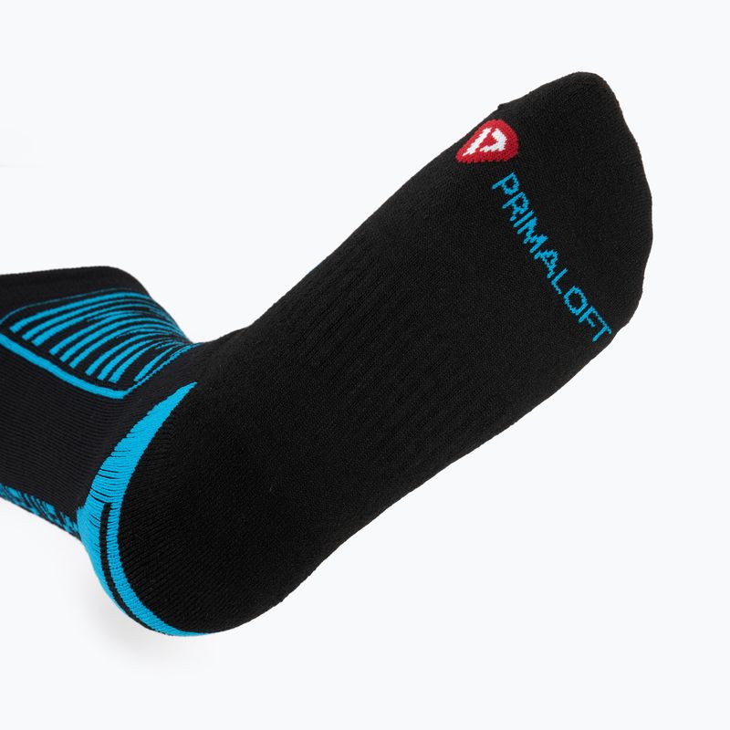 Lyžařské ponožky Mico Heavy Weight Superthermo Primaloft Merino Ski black turquoise 4