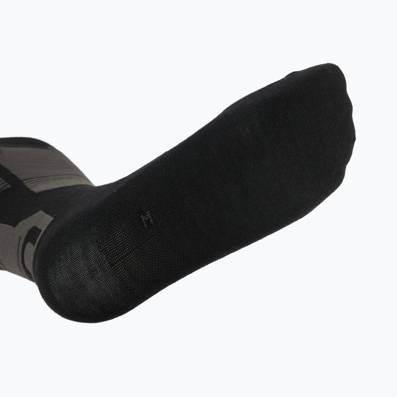 Lyžařské ponožky  Mico Light Weight Superthermo Natural Merino Ski black grey 4