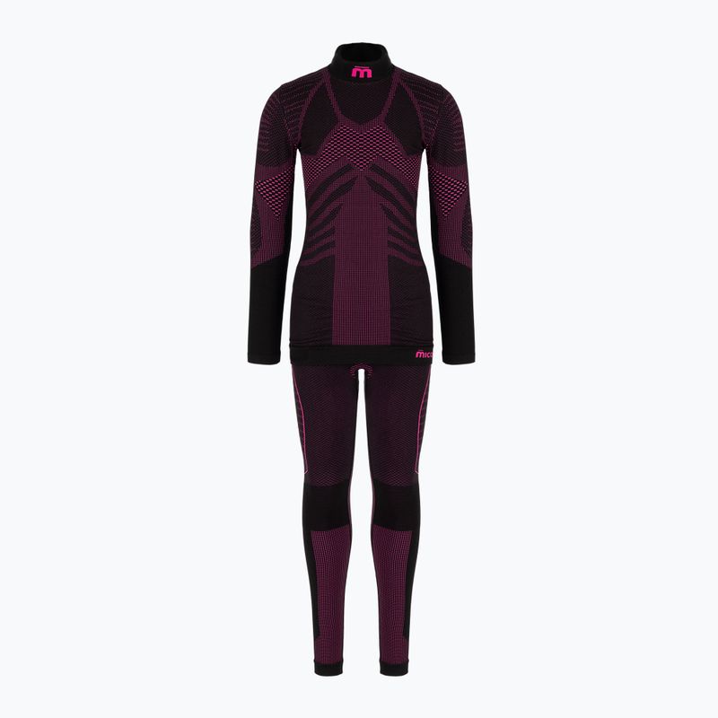 Dětské termoprádlo Mico Extra Dry Kit černo-růžová BX02826