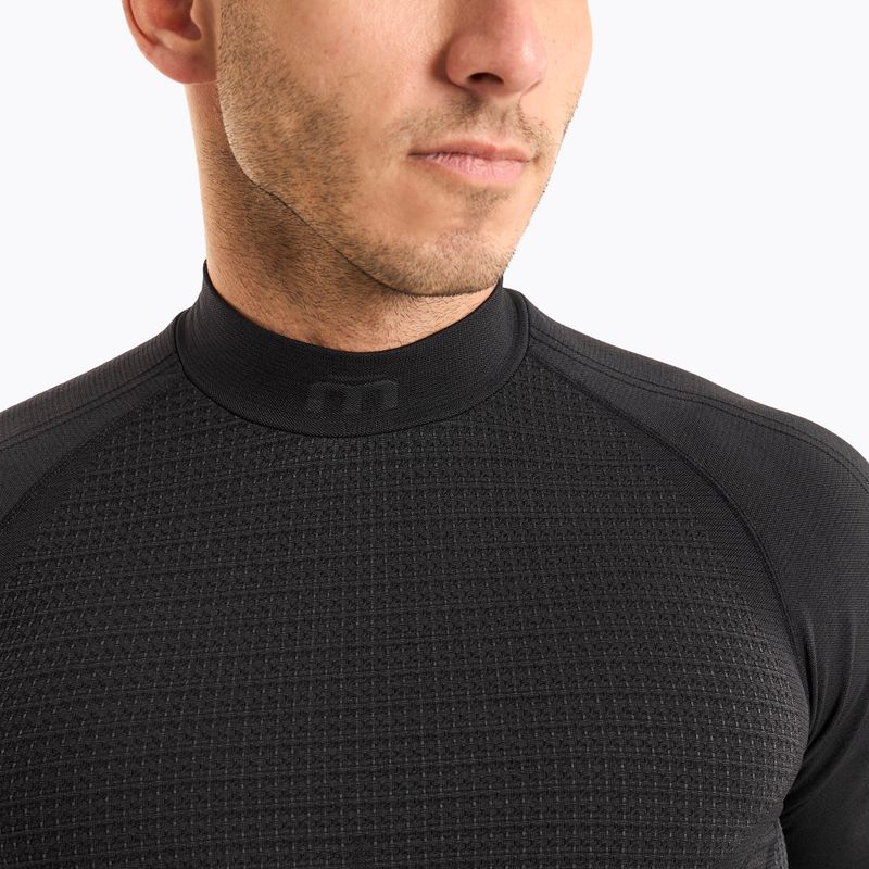 Pánská termoakční mikina Mico Odor Zero Mock Neck nero 3