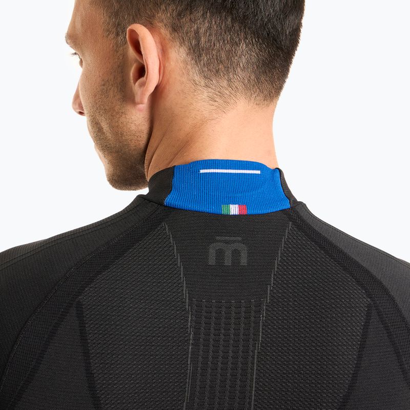 Pánská termoakční mikina Mico Odor Zero Mock Neck nero 4