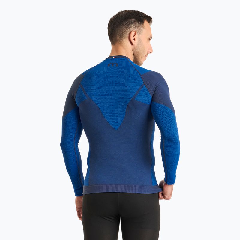 Pánská termoakční mikina Mico Warm Control Round Neck piombo 2