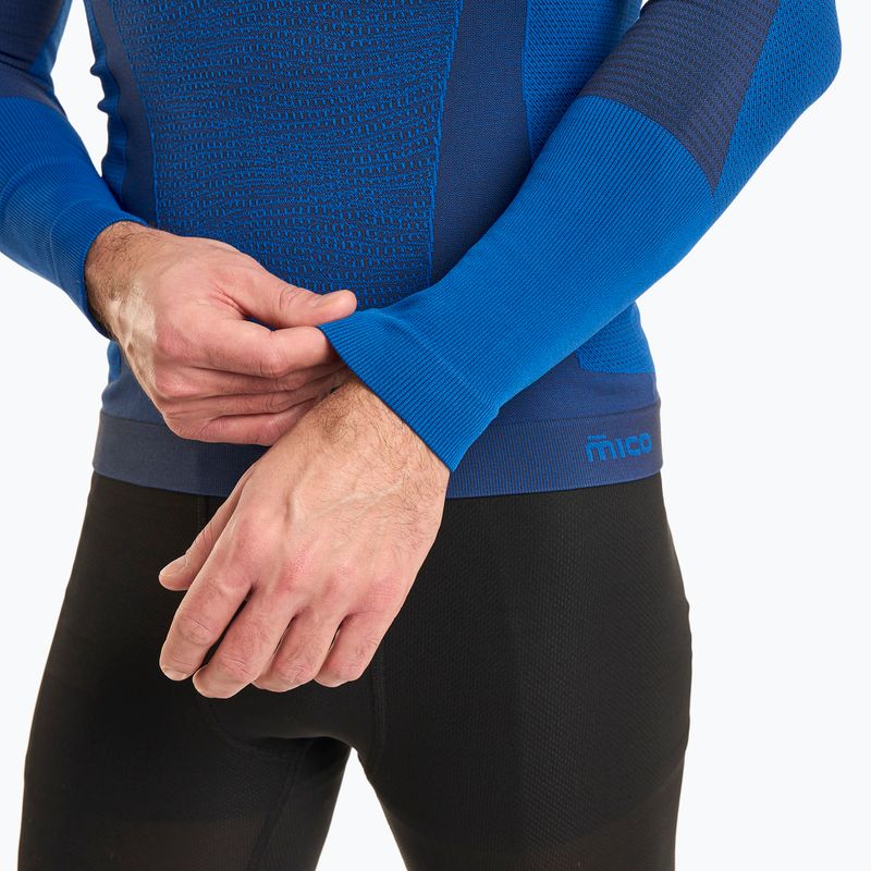 Pánská termoakční mikina Mico Warm Control Round Neck piombo 4