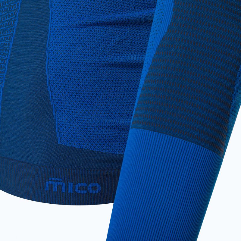 Pánský longsleeve termo tričko Mico Warm Control Mock Neck piombo 8