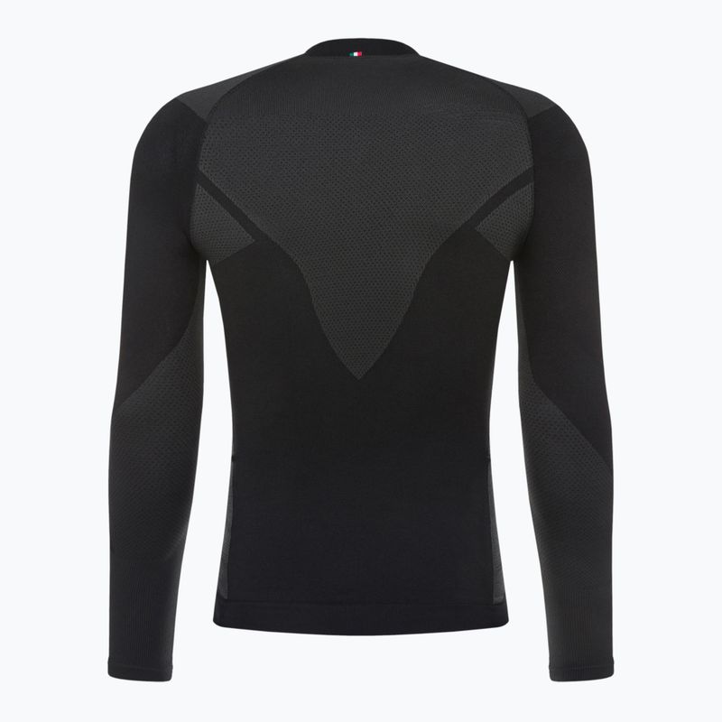 Pánské termo tričko Mico Warm Control Mock Neck černé IN01851 7