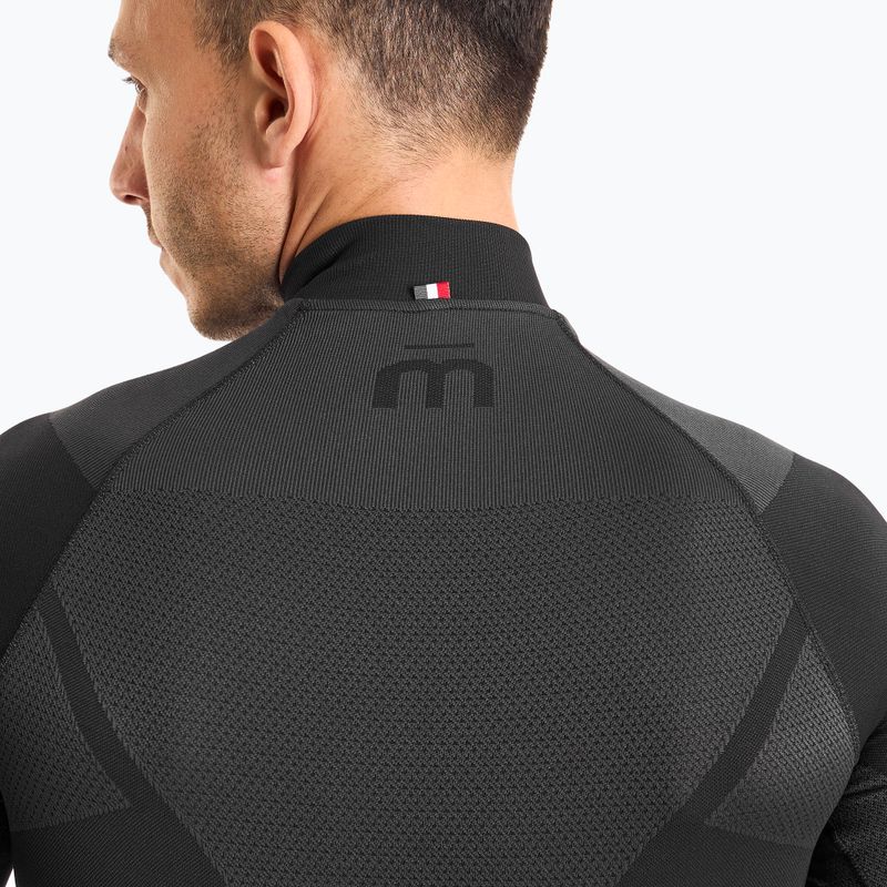 Pánská termoakční mikina Mico Warm Control Zip Neck nero 4