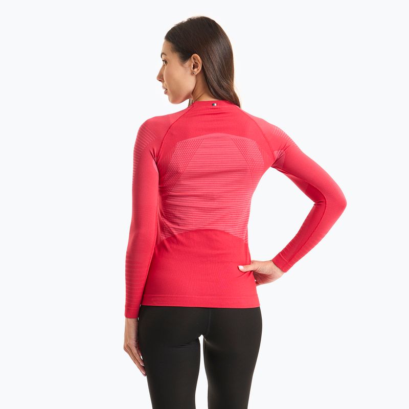 Dámská termoakční mikina Mico Warm Control Round Neck fragola 2