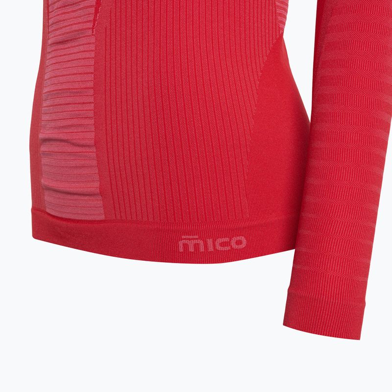 Dámské termo tričko Mico Warm Control Round Neck růžové IN01855 9