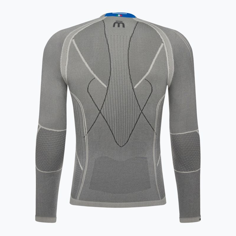 Pánská termoakční mikina Mico Odor Zero Round Neck grigio 7