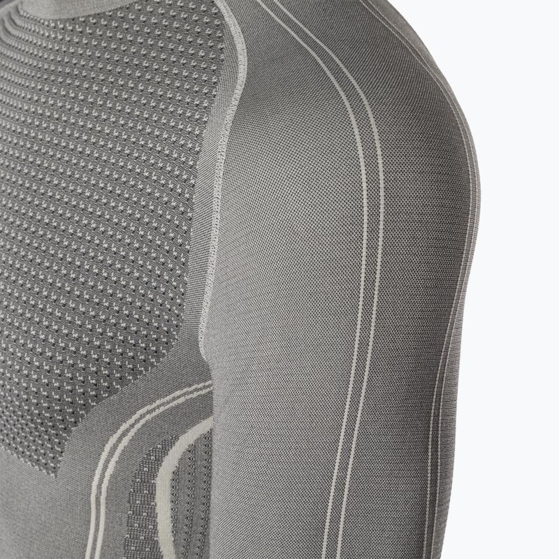 Pánská termoakční mikina Mico Odor Zero Round Neck grigio 8