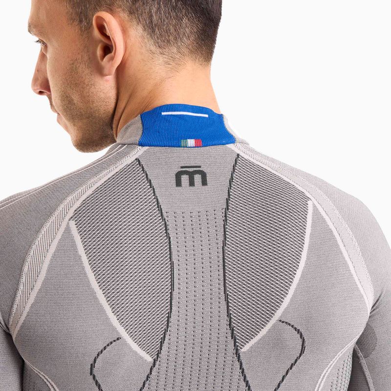 Pánská termoakční mikina Mico Odor Zero Mock Neck grigio 3
