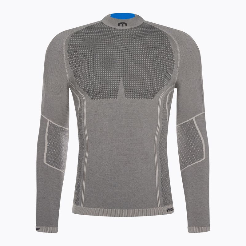 Pánská termoakční mikina Mico Odor Zero Mock Neck grigio 5