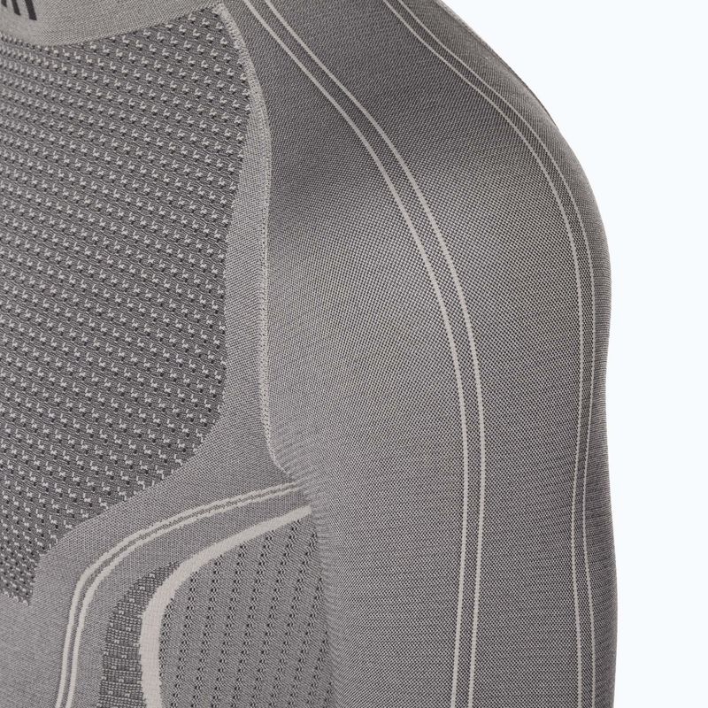 Pánská termoakční mikina Mico Odor Zero Mock Neck grigio 7