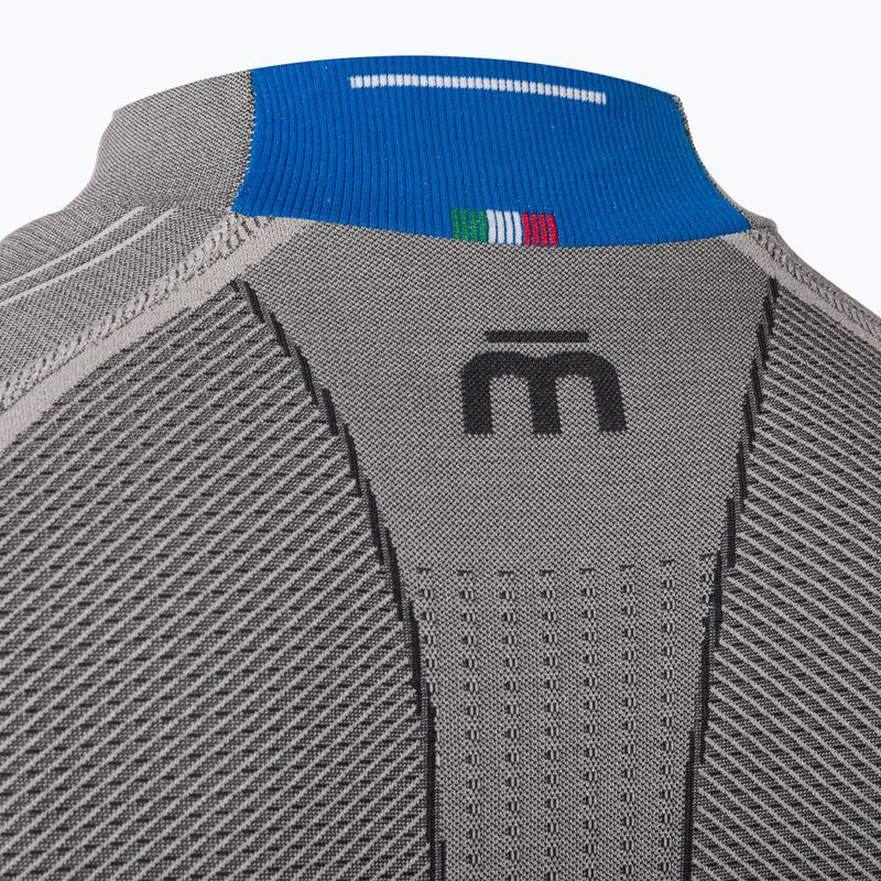 Pánská termoakční mikina Mico Odor Zero Mock Neck grigio 8
