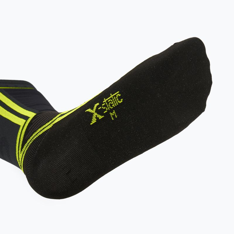 Lyžařské ponožky Mico Light Weight Odor Zero X-Static Ski anthracite/fluorescent yellow 4
