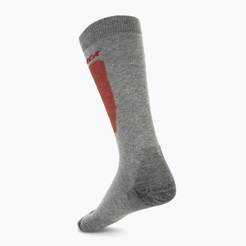 Lyžařské ponožky Nordica Uni 2.0 2 páry grey/ red+black/ red 4