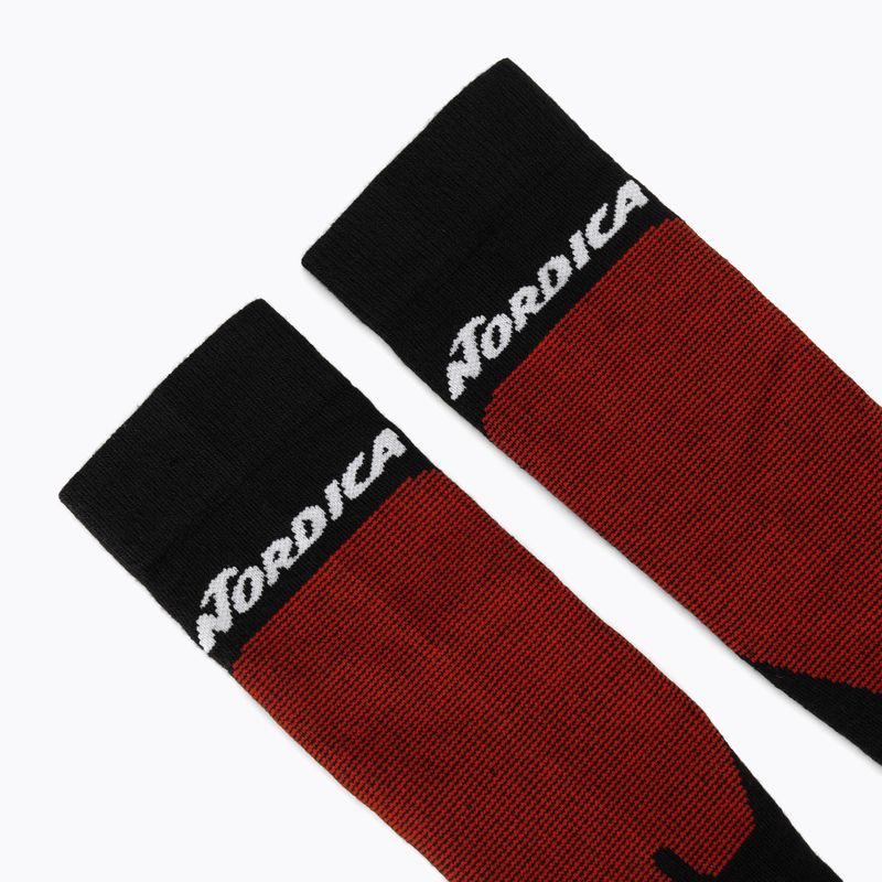 Lyžařské ponožky Nordica Uni 2.0 2 páry grey/ red+black/ red 7