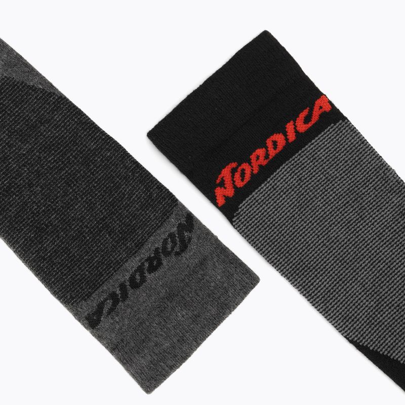 Lyžařské ponožky Nordica Uni 2.0 2 páry grey/anthra/black/antra 5