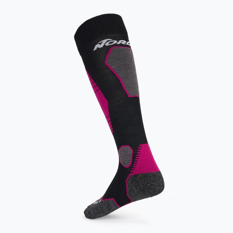 Dámské lyžařské ponožky Nordica High Performance 3.0 black/fuchsia/white 2