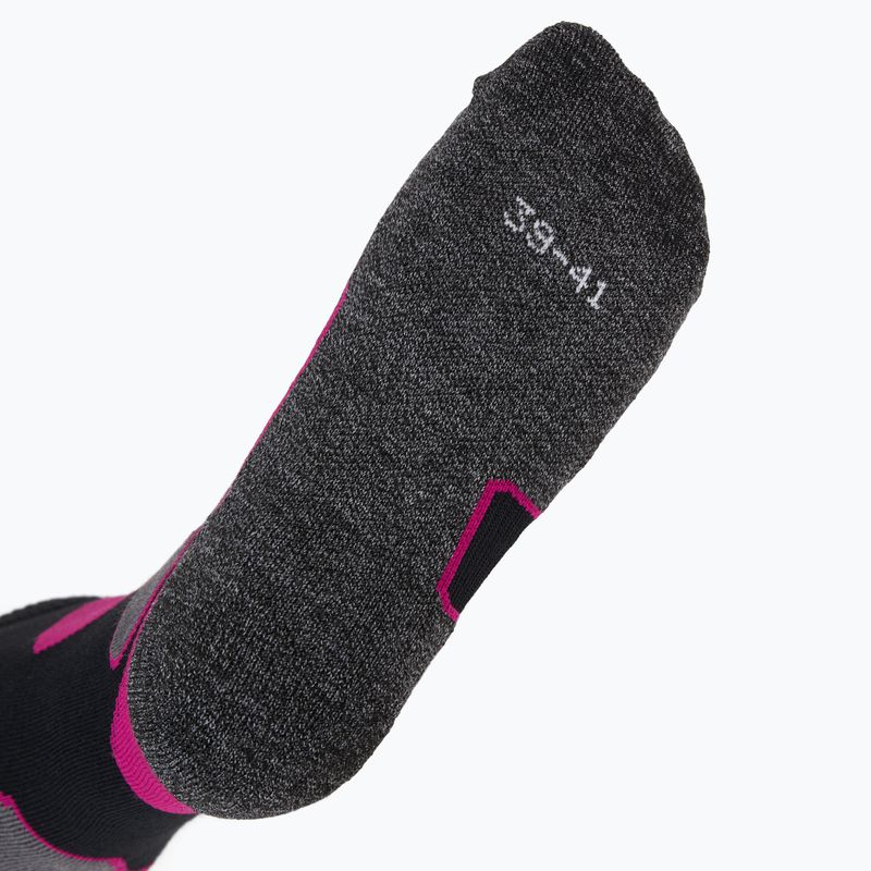 Dámské lyžařské ponožky Nordica High Performance 3.0 black/fuchsia/white 4