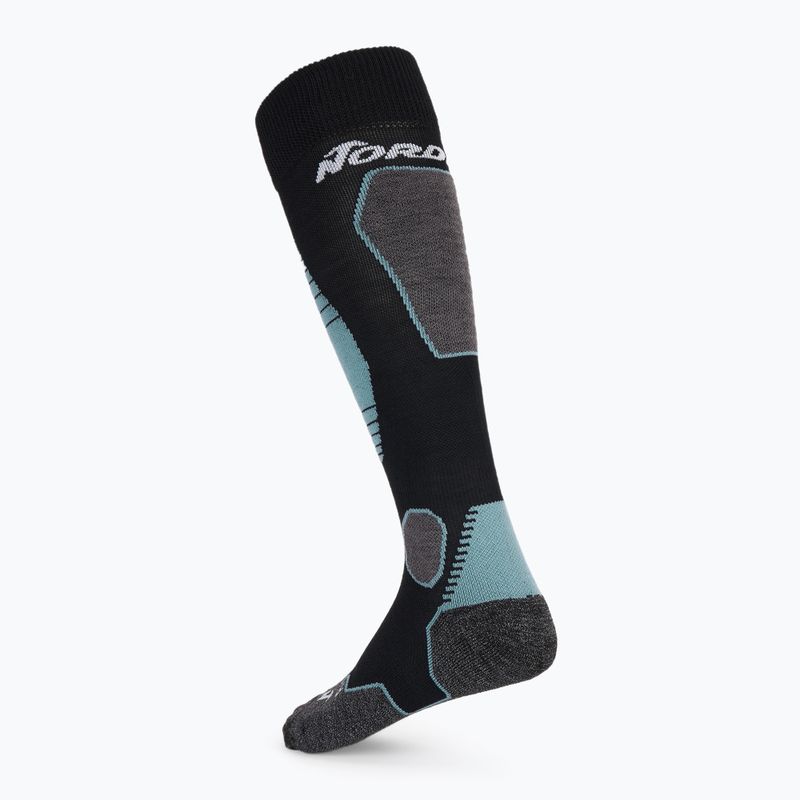 Dámské lyžařské ponožky Nordica High Performance 3.0 black/lichen blue/white 2
