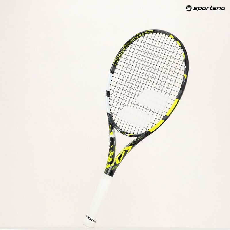 Dětská tenisová raketa Babolat Pure Aero Junior 26 šedo-žlutá 140465 8