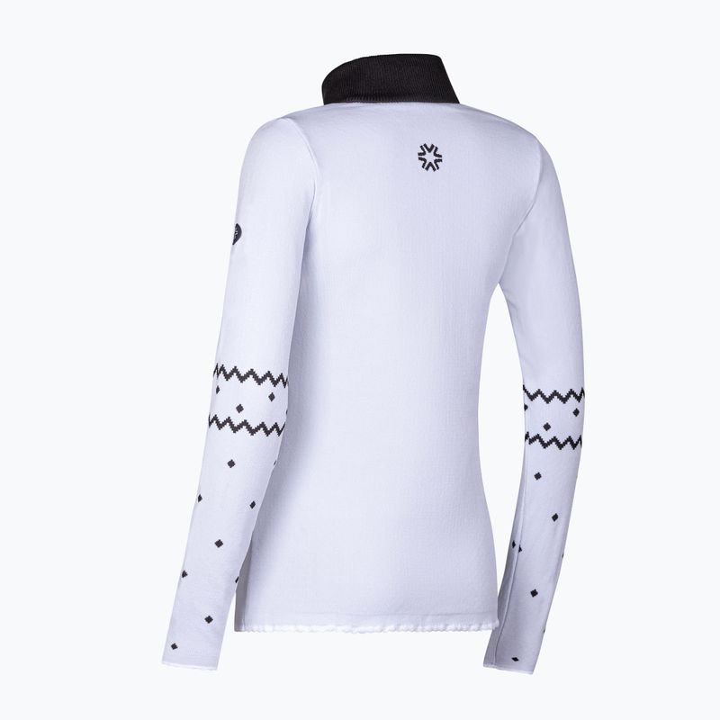 Dámská termo mikina  Newland Groenlandia Half Zip white/black 2