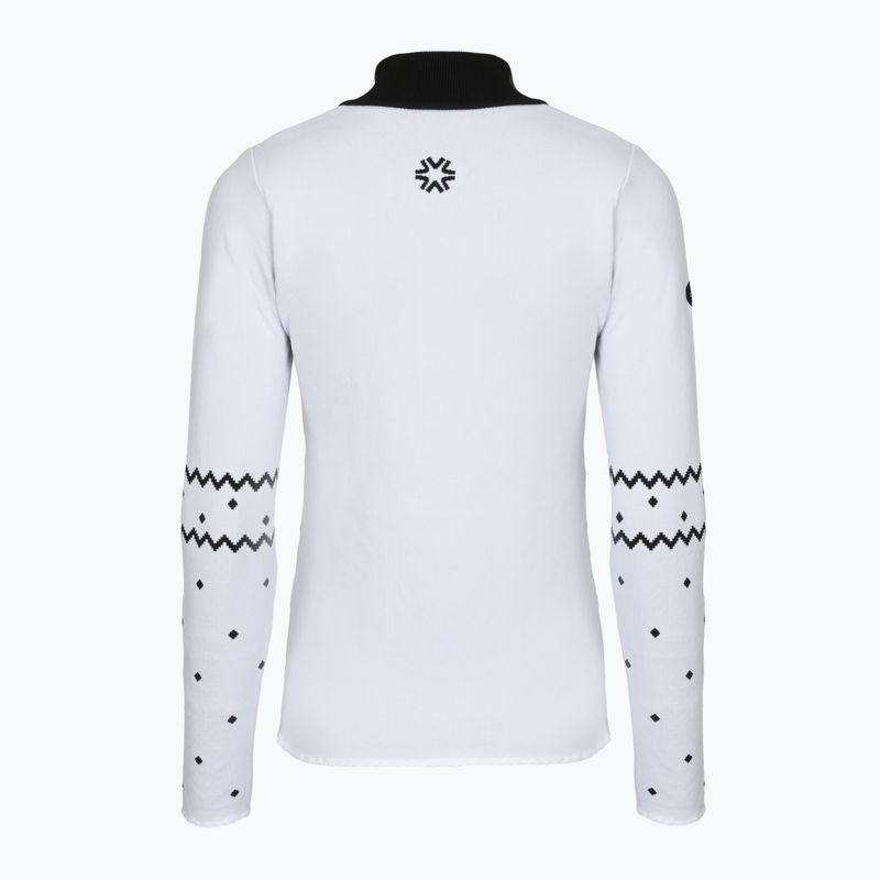 Dámská termo mikina  Newland Groenlandia Half Zip white/black 2