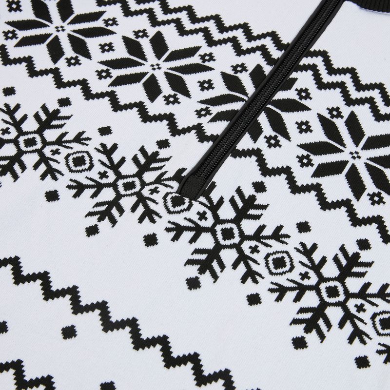 Dámská termo mikina  Newland Groenlandia Half Zip white/black 3